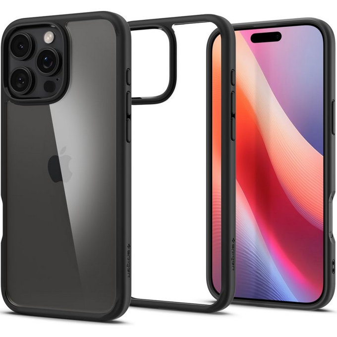 Spigen - Hülle Ultra Hybrid für iPhone 16 Pro, matte black