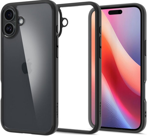 Spigen - Hülle Ultra Hybrid für iPhone 16, matte black