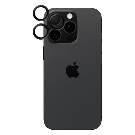 PanzerGlass - Schutzabdeckung für das Kameraobjektiv Hoops Ceramic Für iPhone 16 Pro und 16 Pro Max, schwarz