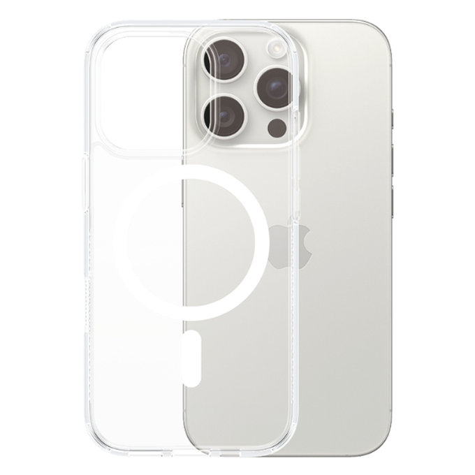 PanzerGlass - Hülle HardCase mit MagSafe Für iPhone 16 Pro, transparent