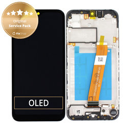 Samsung Galaxy S24 FE - LCD Display + Touchscreen Front Glas + Rahmen (Graphite) - GH82-35848A Genuine Service Pack