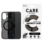 Smokey Hülle mit MagSafe für iPhone 16, Schwarz, CARE