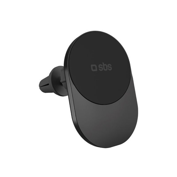 SBS - Kfz‑Halterung mit kabellosem Laden, Qi2, 15W, MagSafe, für Lüftungsgitter, schwarz