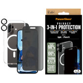 Bundle Hoops + UWF Privacy Panzerglas + Hard Case für iPhone 16, PanzerGlass