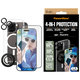Bundle Hoops + UWF Panzerglas + Hard Case + Magnetic Ring Mount für iPhone 16 Pro, PanzerGlass