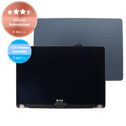 Apple MacBook Air 15" M2 A2941 (2023), M3 A3114 (2024) - LCD Display + Frontglas + Abdeckung (Midnight) Original Refurbished