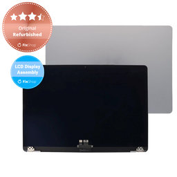 Apple MacBook Air 15" M2 A2941 (2023), M3 A3114 (2024) - LCD Display + Frontglas + Abdeckung (Space Gray) Original Refurbished