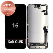 Apple iPhone 16 - LCD Display + Touchscreen Front Glas + Rahmen Refurbished