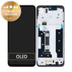 Motorola Moto G35 5G - LCD Display + Touchscreen Front Glas + Rahmen (Black) - 5D68C28856 Genuine Service Pack