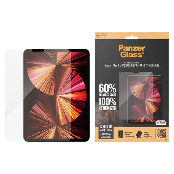 Panzerglas UWF für iPad Pro 11"/Air 10,9'', Klar, PanzerGlass