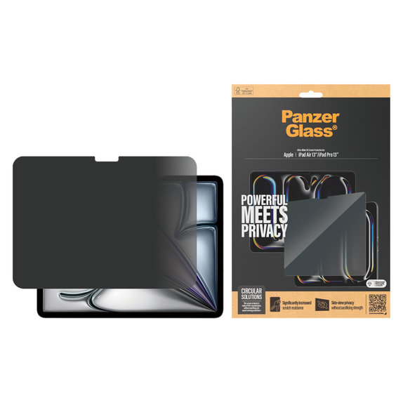 Panzerglas UWF Privacy für iPad Pro 13"/Air 13'', Klar, PanzerGlass