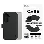 Hülle Wallet Tango Two-In-One mit QI für Samsung Galaxy S25, Schwarz, PanzerGlass