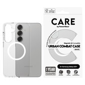 Hülle Urban Combat mit weißem QI für Samsung Galaxy S25+, Transparent, PanzerGlass