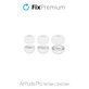 FixPremium - Ohrstöpsel für AirPods Pro - Set 3Stk (L, S, XS), weiß