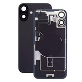 Apple iPhone 16 - Rückgehäuseglas + Kameraglas + Metallplatte + Magsafe-Magnet + Flex kabel (Black)