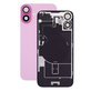 Apple iPhone 16 - Rückgehäuseglas + Kameraglas + Metallplatte + Magsafe-Magnet (Pink)