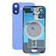 Apple iPhone 16 - Rückgehäuseglas + Kameraglas + Metallplatte + Magsafe-Magnet (Ultramarine)