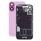 Apple iPhone 16 Plus - Rückgehäuseglas + Kameraglas + Metallplatte + Magsafe-Magnet (Pink)