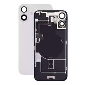 Apple iPhone 16 Plus - Rückgehäuseglas + Kameraglas + Metallplatte + Magsafe-Magnet (White)