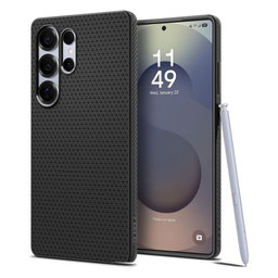 Spigen - Hülle Liquid Air für Samsung Galaxy S25 Ultra, Matte Black