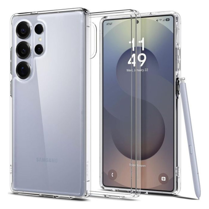 Spigen - Hülle Ultra Hybrid für Samsung Galaxy S25 Ultra, Crystal Clear