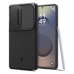 Spigen - Hülle Optik Armor für Samsung Galaxy S25 Ultra, schwarz
