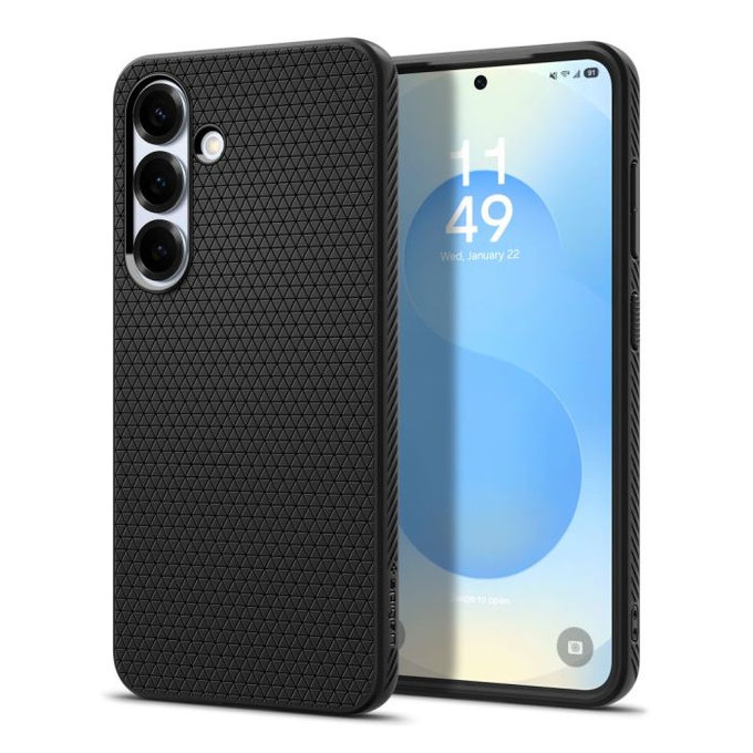 Spigen - Hülle Liquid Air für Samsung Galaxy S25+, Matte Black