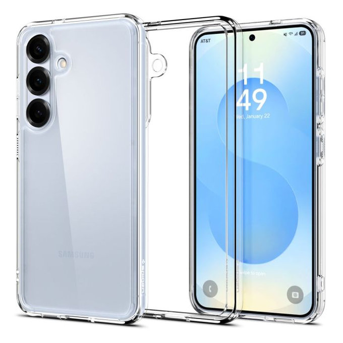 Spigen - Hülle Ultra Hybrid für Samsung Galaxy S25+, Crystal Clear