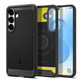 Spigen - Hülle Rugged Armor mit MagSafe für Samsung Galaxy S25, Matte Black