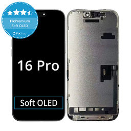 Apple iPhone 16 Pro  - LCD Display + Touchscreen Front Glas + Rahmen Soft OLED FixPremium