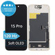 Apple iPhone 15 Pro - LCD Display + Touchscreen Front Glas + Rahmen Soft OLED FixPremium 120Hz