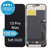 Display Soft OLED 120Hz für iPhone 13 Pro Max, Touchscreen-Glas mit Rahmen, FixPremium
