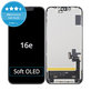 Apple iPhone 16e - LCD Display + Touchscreen Front Glas + Rahmen Soft OLED FixPremium
