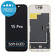 Display Soft OLED für iPhone 15 Pro - Touchscreen + Rahmen, DIAGNOSTIC