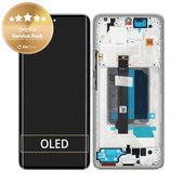 Xiaomi Redmi Note 14 Pro+ 5G 24094RAD4G - LCD Display + Touchscreen Front Glas + Rahmen (Frost Blue) - 5600170O16U00 Genuine Service Pack