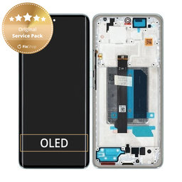 Xiaomi Redmi Note 14 Pro+ 5G 24094RAD4G - LCD Display + Touchscreen Front Glas + Rahmen (Frost Blue) - 5600170O16U00 Genuine Service Pack