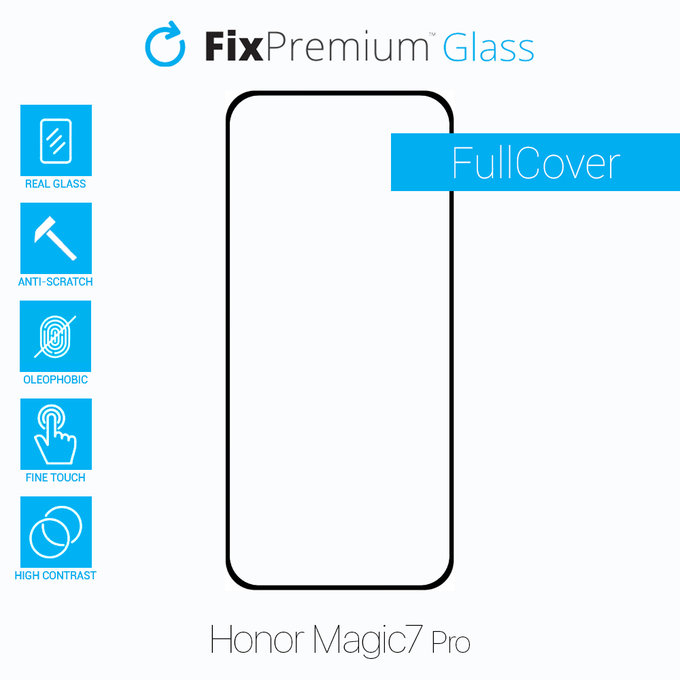 FixPremium FullCover Glass - Gehärtetes Glas für Honor Magic7 Pro