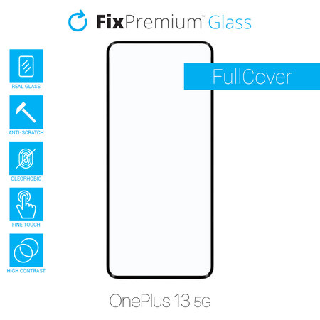 FixPremium FullCover Glass - Gehärtetes Glas für OnePlus 13 5G CPH2655