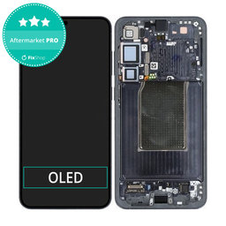 Samsung Galaxy S25 Plus - LCD Display + Touchscreen Front Glas + Rahmen (Blueblack) OLED