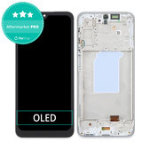 Samsung Galaxy A26 A266E - LCD Display + Touchscreen Front Glas + Rahmen (White) OLED