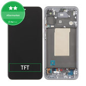 Samsung Galaxy A56 A566E - LCD Display + Touchscreen Front Glas + Rahmen (Awesome Lightgray) TFT