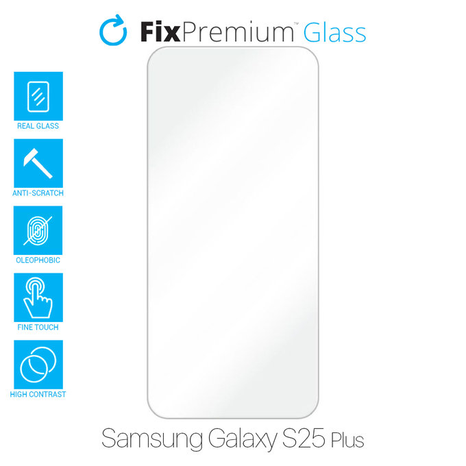 FixPremium Glass - Gehärtetes Glas für Samsung Galaxy S25 Plus