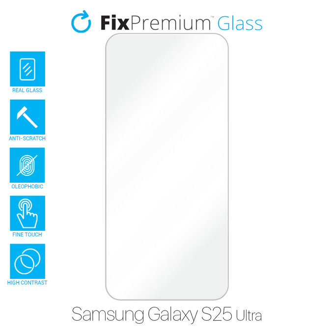 FixPremium Glass - Gehärtetes Glas für Samsung Galaxy S25 Ultra