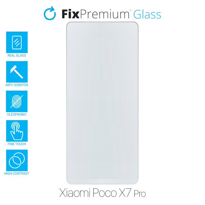FixPremium Glass - Gehärtetes Glas für Xiaomi Poco X7 Pro 2412DPC0AG