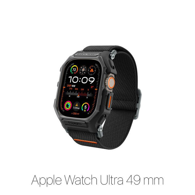 Spigen - Armband Lite Fit "Pro" für Apple Watch Ultra (49mm), Matte Black