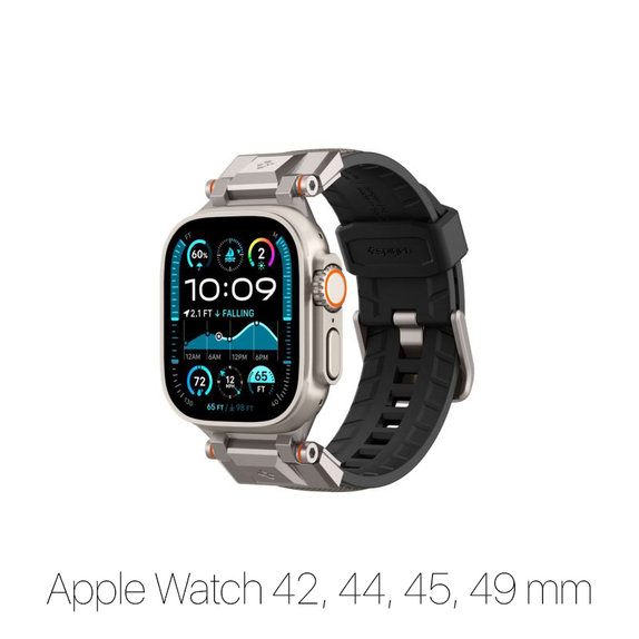 Spigen - Armband Durapro Armor für Apple Watch (42, 44, 45, 49mm), grau