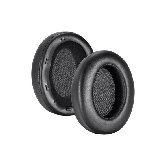 Ersatz-Ohrpolster für Sony WH-XB910N, Memory-Schaumstoff + PU-Leder, Schwarz, 1 Paar