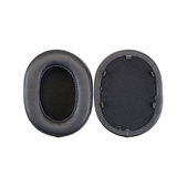Ersatz-Ohrpolster für Sony WH-1000XM5, Memory-Schaumstoff + PU-Leder, Schwarz, 1 Paar