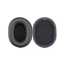 Ersatz-Ohrpolster für Sony WH-1000XM5, Memory-Schaumstoff + PU-Leder, Schwarz, 1 Paar