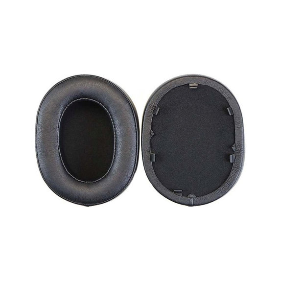Ersatz-Ohrpolster für Sony WH-1000XM5, Memory-Schaumstoff + PU-Leder, Schwarz, 1 Paar